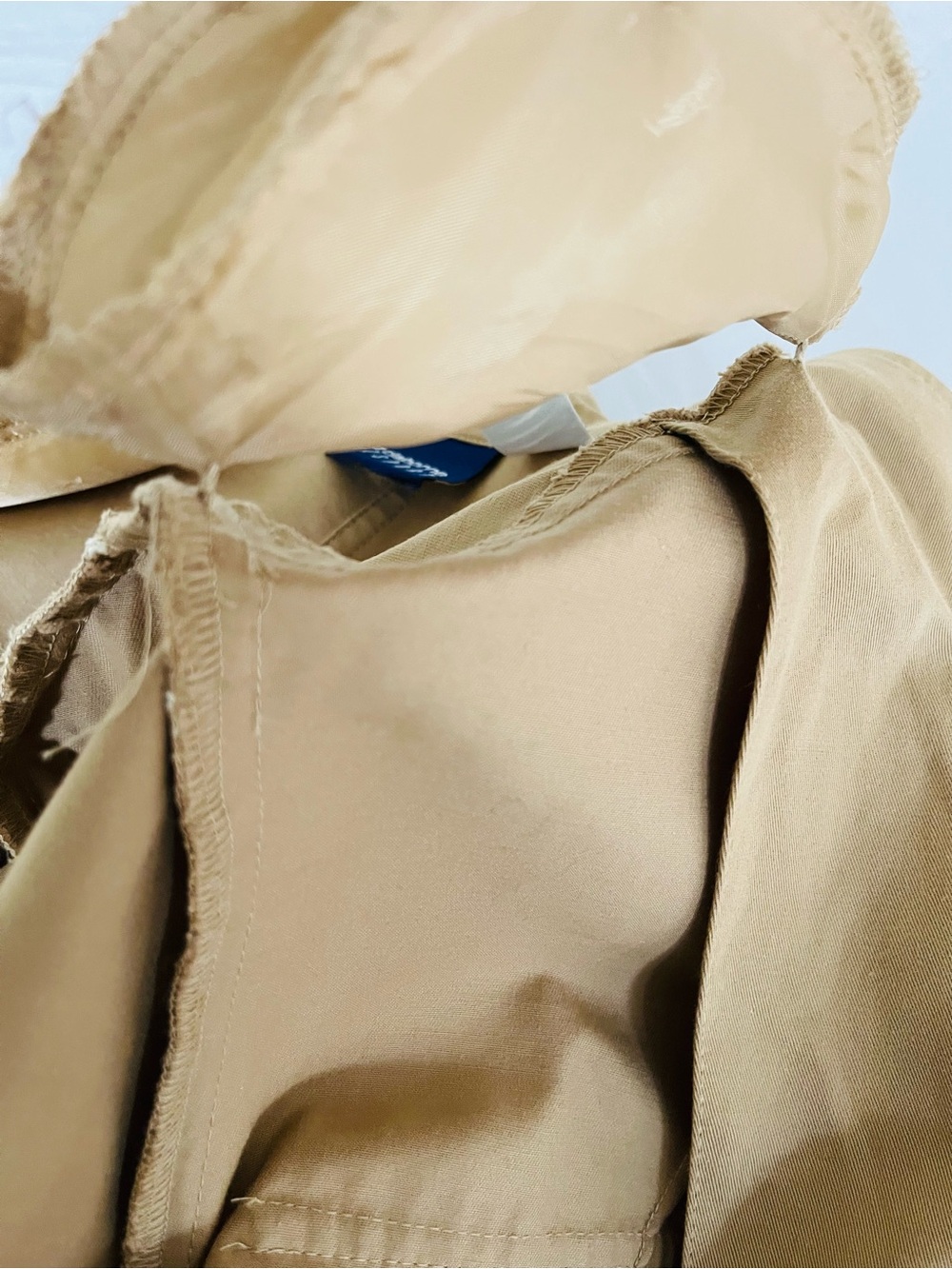Vintage Liz Claiborne Lizsport Tan Cotton Safari Field Jacket Size 6 - Picture 14 of 14